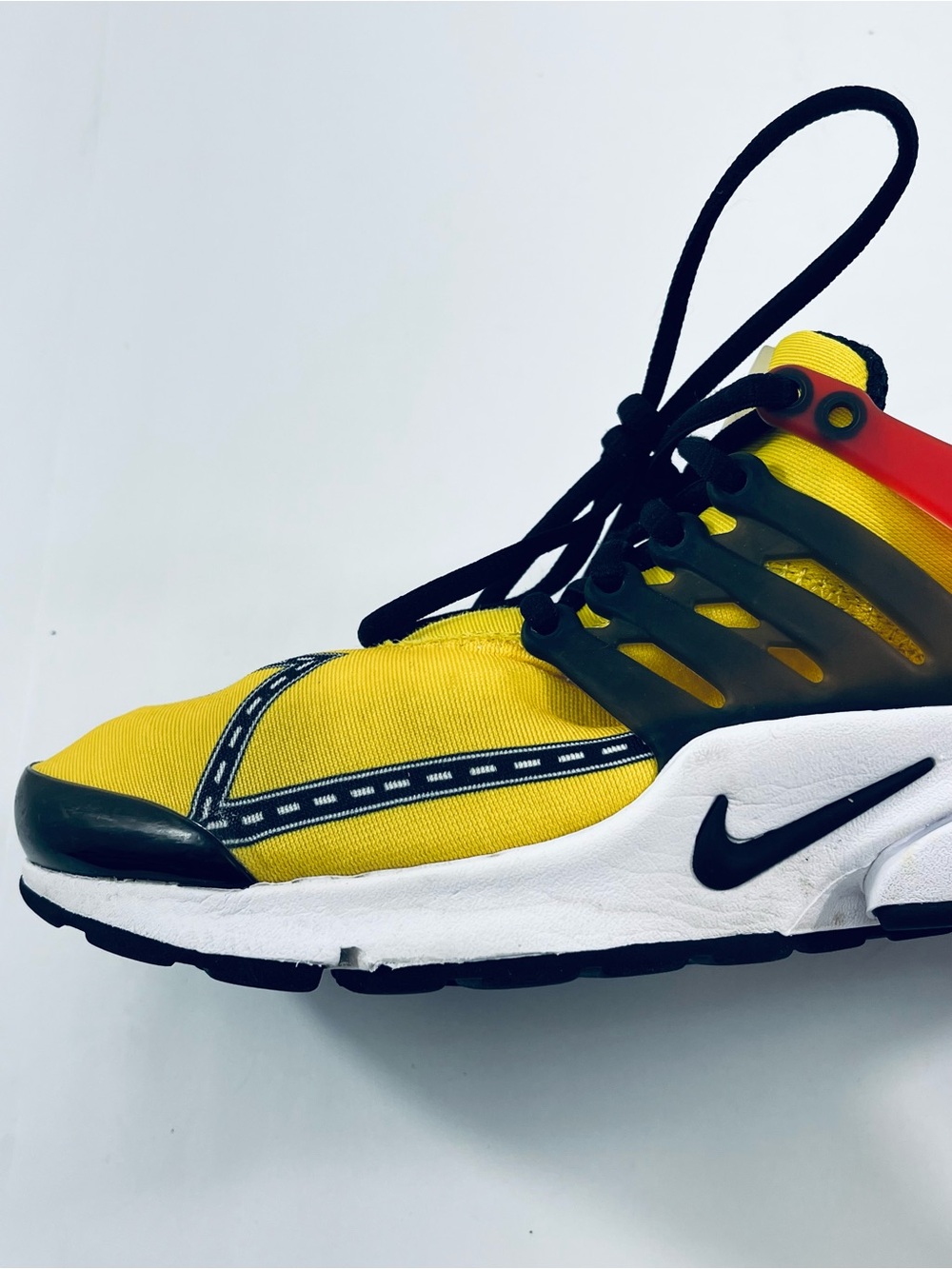Nike Air Presto Road Race CT3550-700 Yellow Red Black Men’s :9Athletic Sneakers - Picture 6 of 16